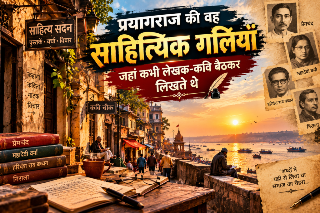 प्रयागराज की पुरानी साहित्यिक गलियों में किताबों की दुकान और पाठक